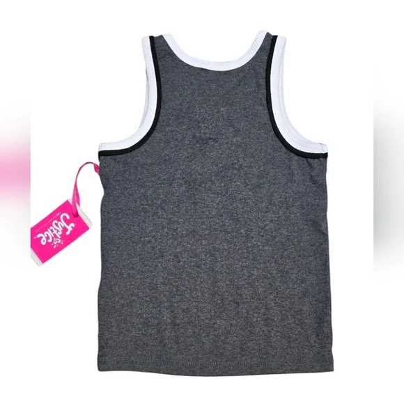 Justice Kids 7/8 Gray Tank Top - Picture 2 of 5